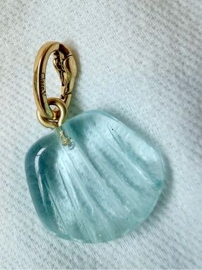 Clare V stone scallop charm NWT original $75
